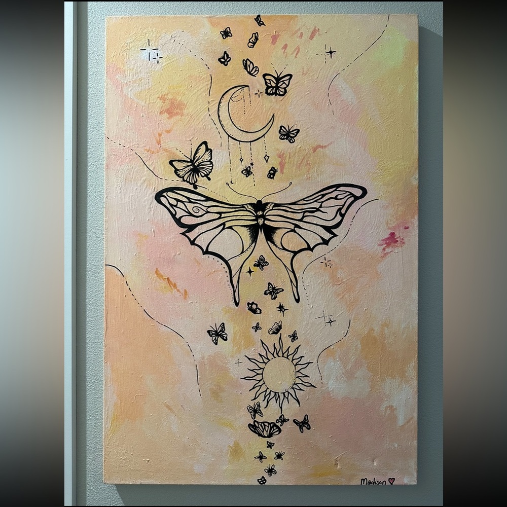 Butterfly painting prints!!!🍄🦋✨